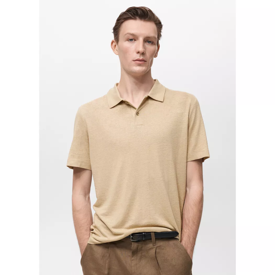 Mango Man - Polo Shirt, für Herren, Beige, Größe XXL