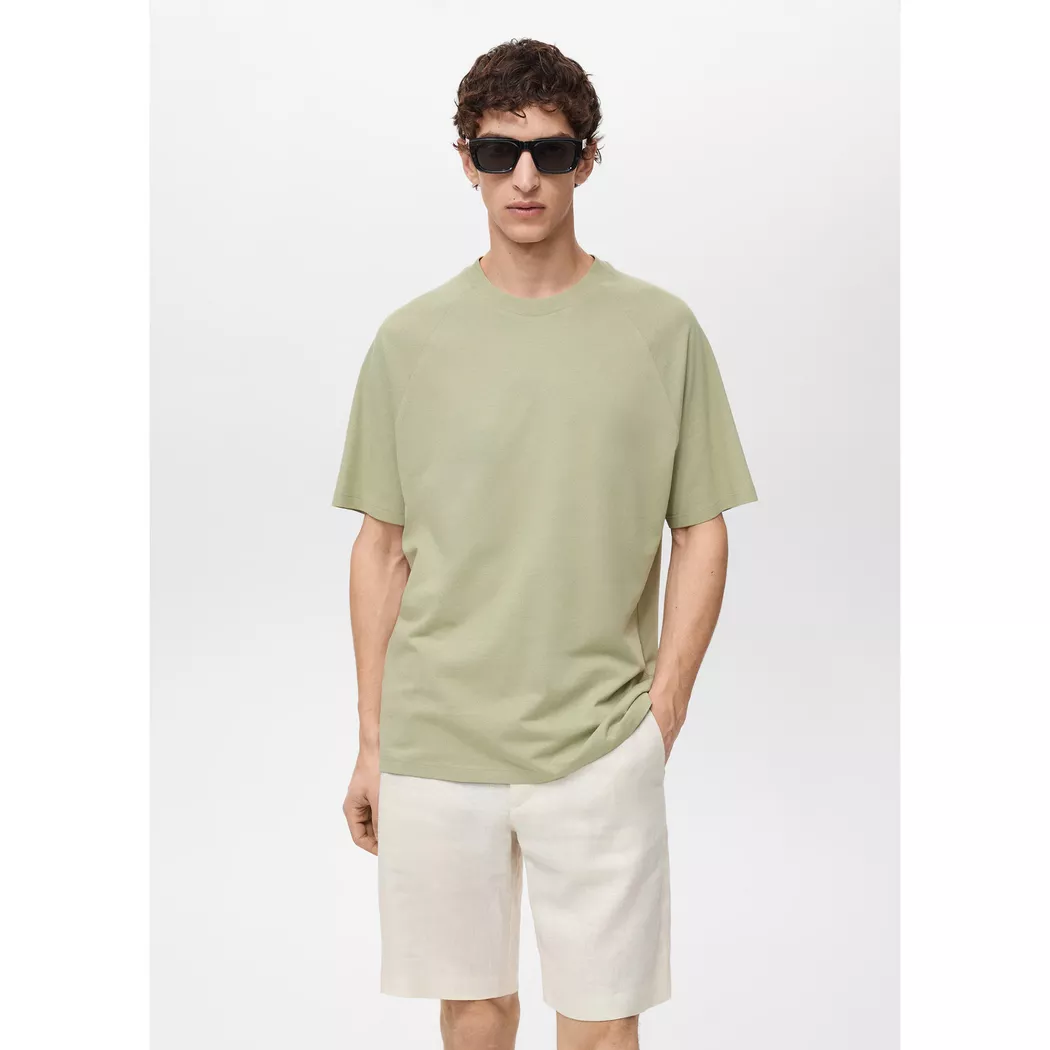 Mango Man - T-Shirt, für Herren, Grün, Größe L
