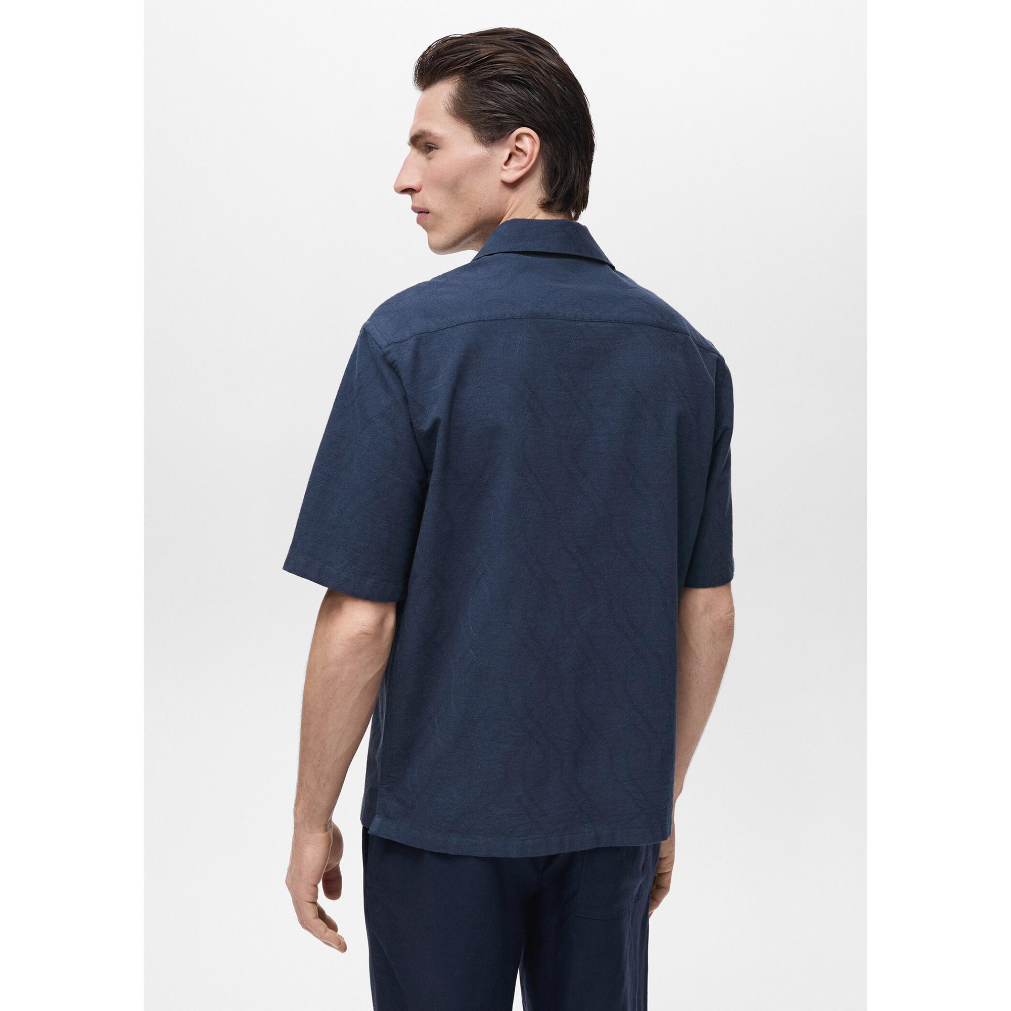 Mango Man Nau Camicia Maniche Corte  