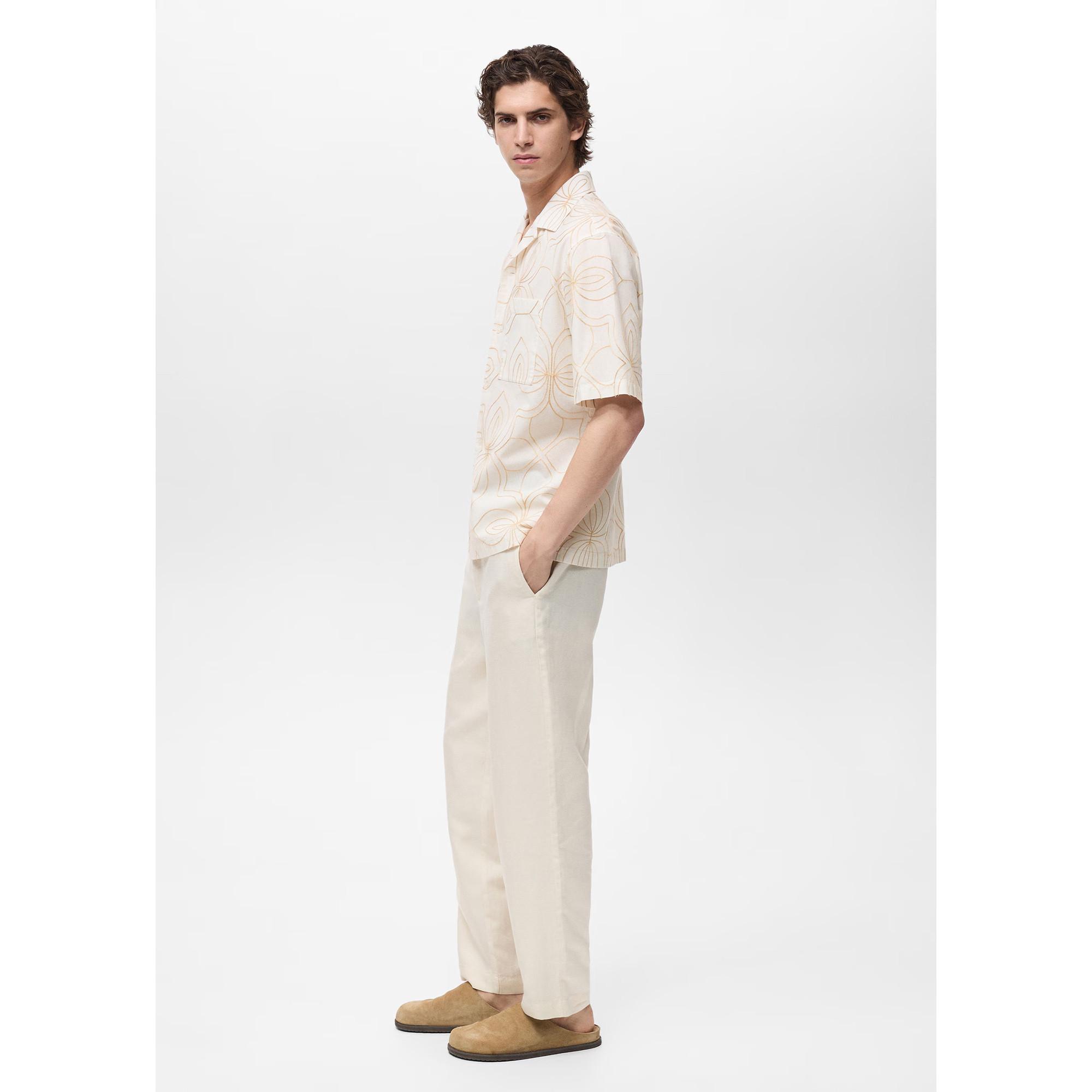 Mango Man Esvedra1 Camicia a Maniche Corte  