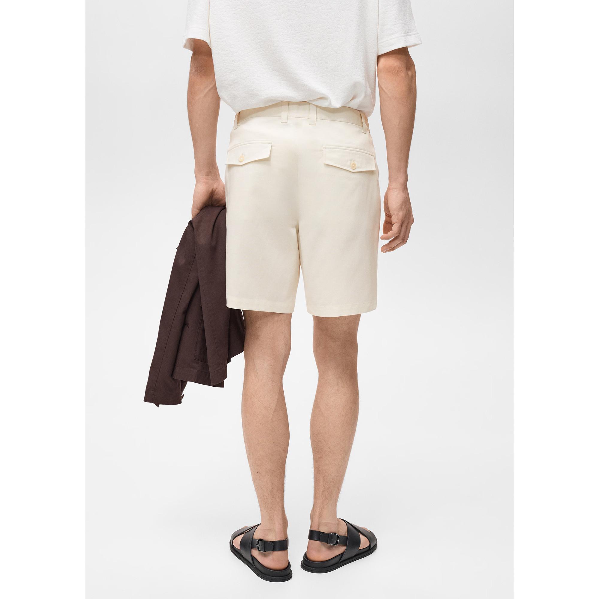 Mango Man Bermudas Darb Straight Fit Shorts  