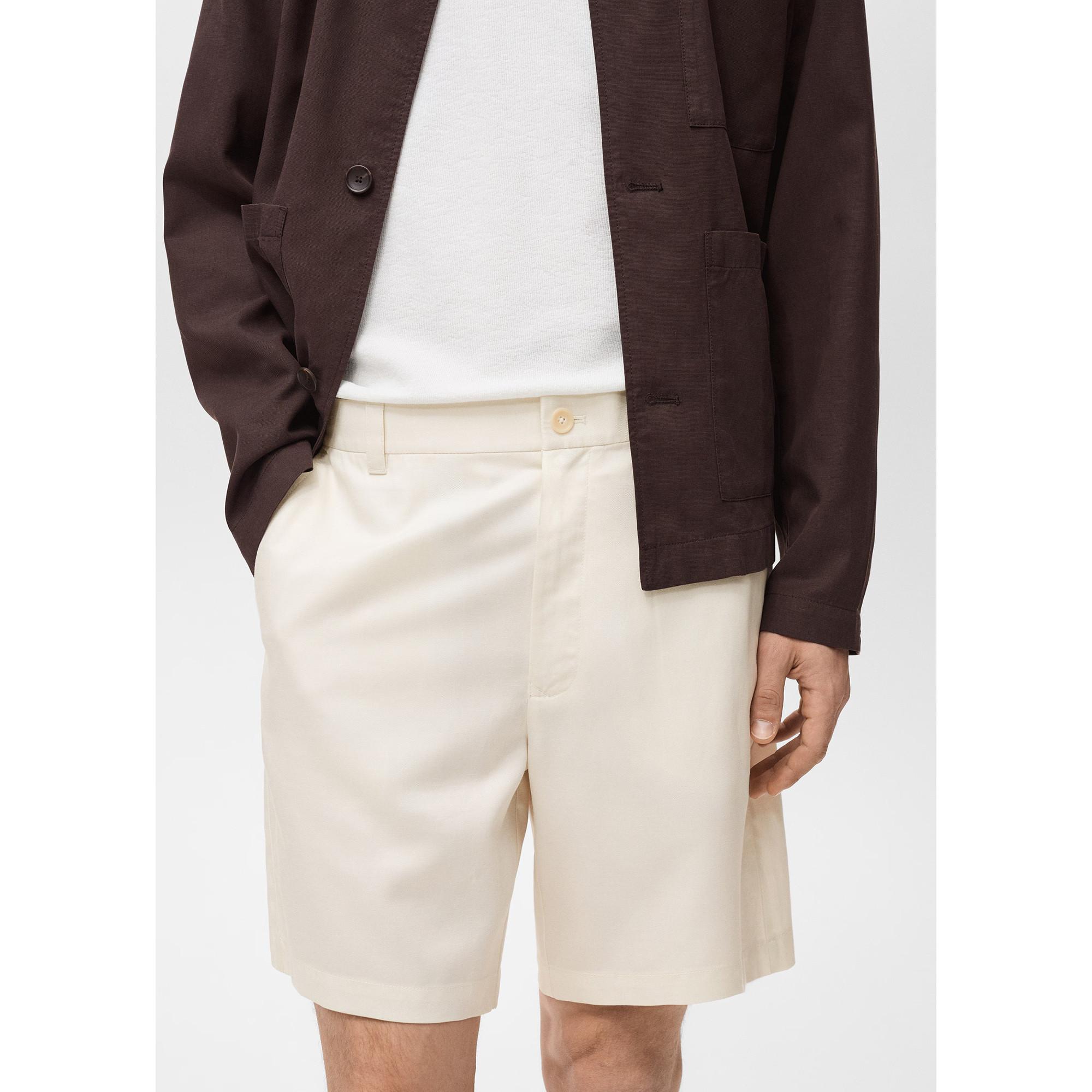 Mango Man Bermudas Darb Straight Fit Shorts  
