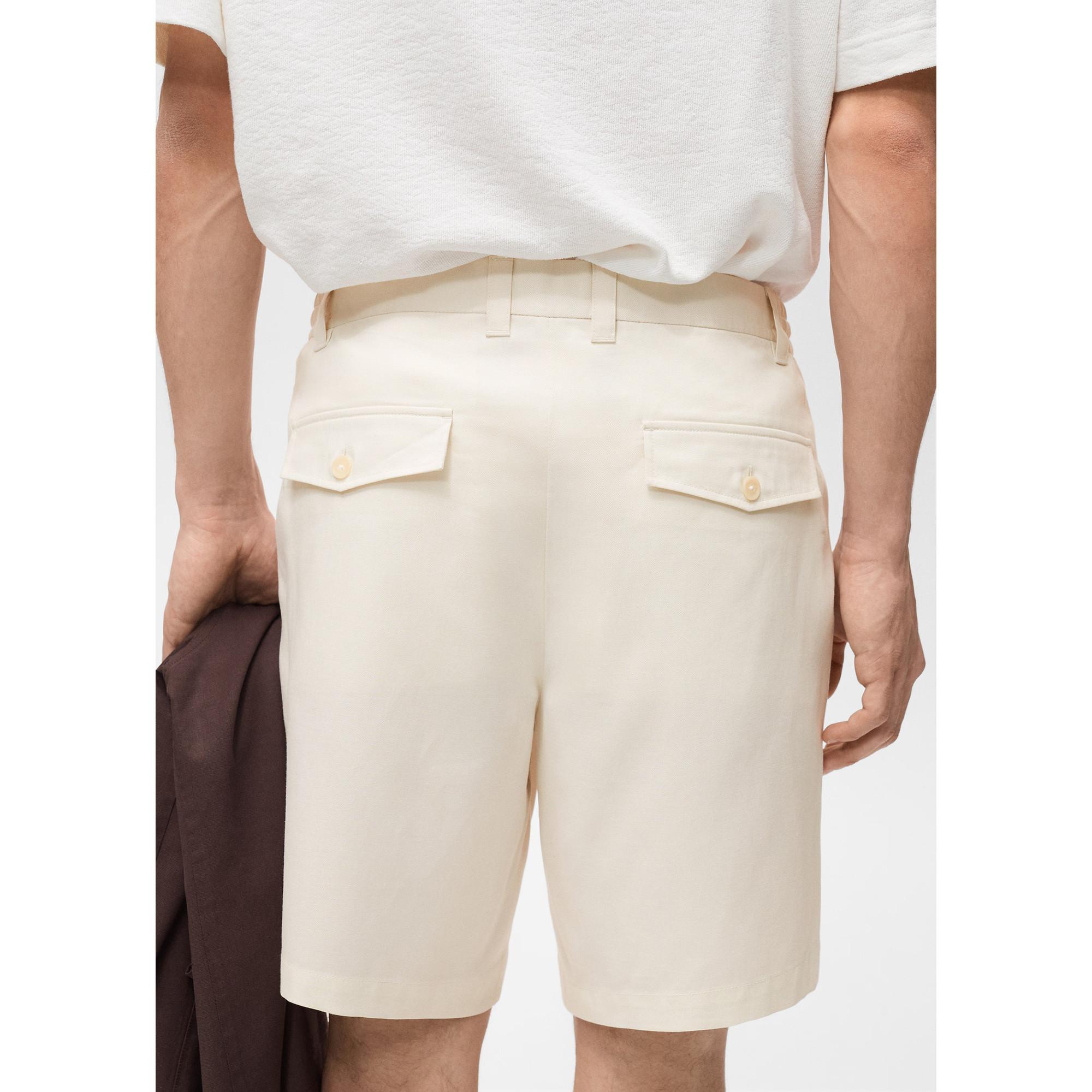Mango Man Bermudas Darb Straight Fit Shorts  