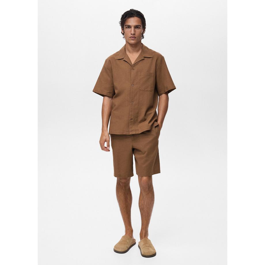 Mango Man Cabrera Camicia a Maniche Corte  