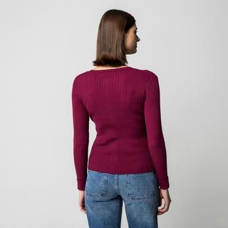 Manor Woman Cardigan in maglia a coste  