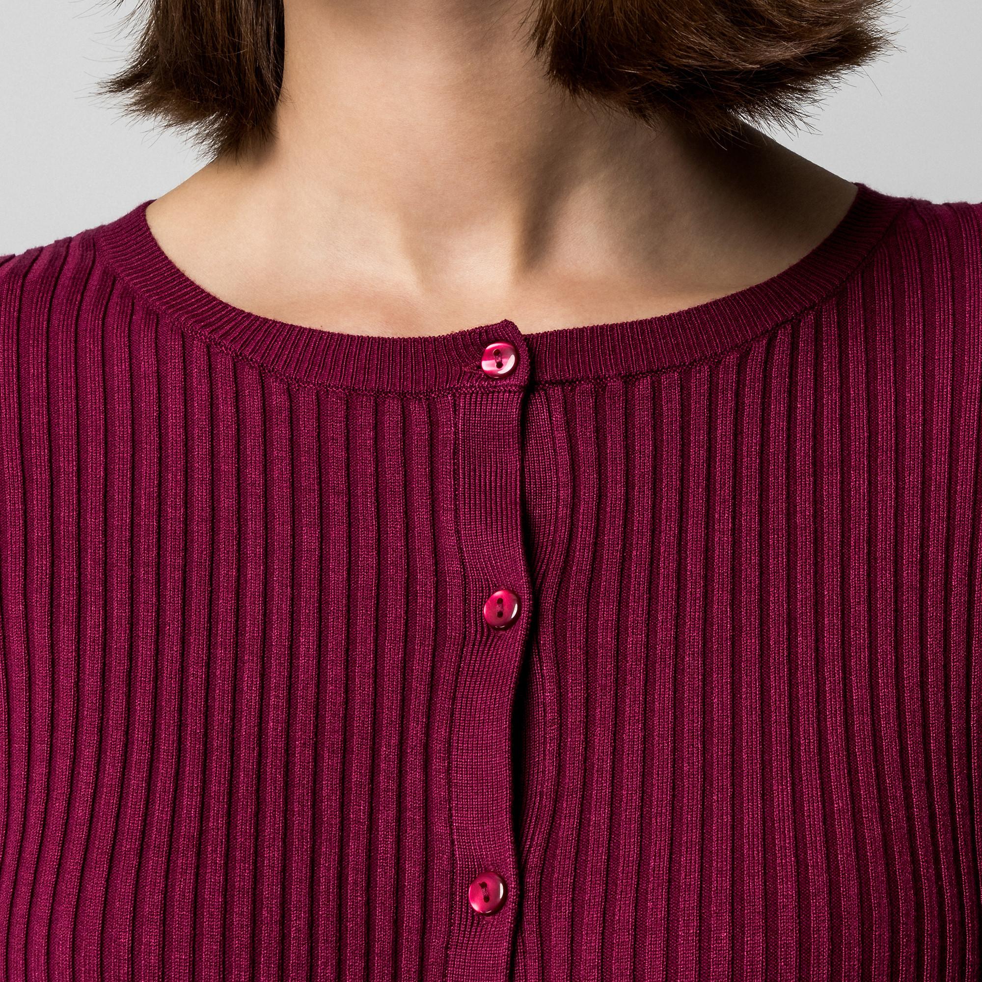 Manor Woman Cardigan in maglia a coste  