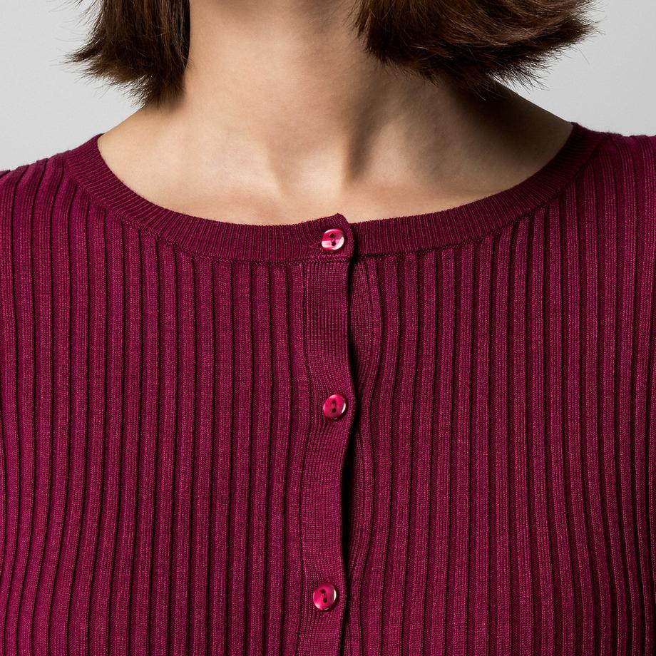 Manor Woman Cardigan in maglia a coste  