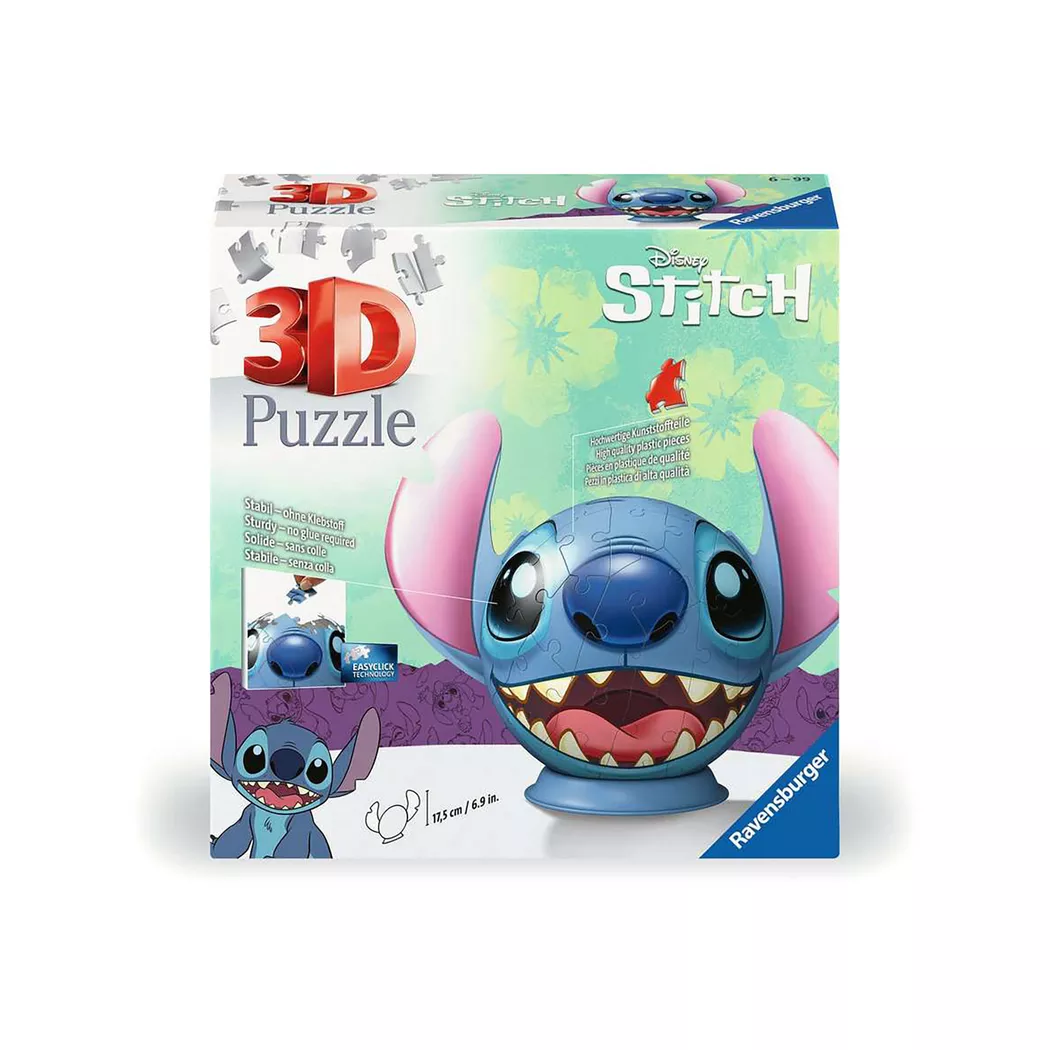 Ravensburger - 3D Stitch With Ears 72tlg., Multicolor