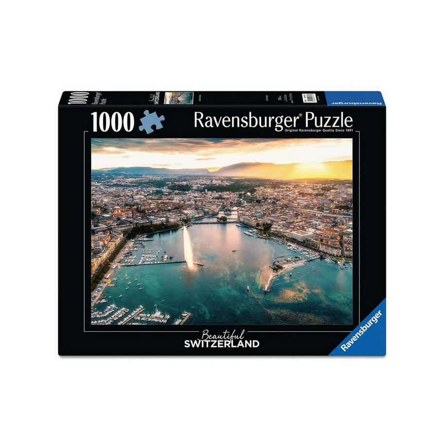 1000tlg. Sunset in Geneva