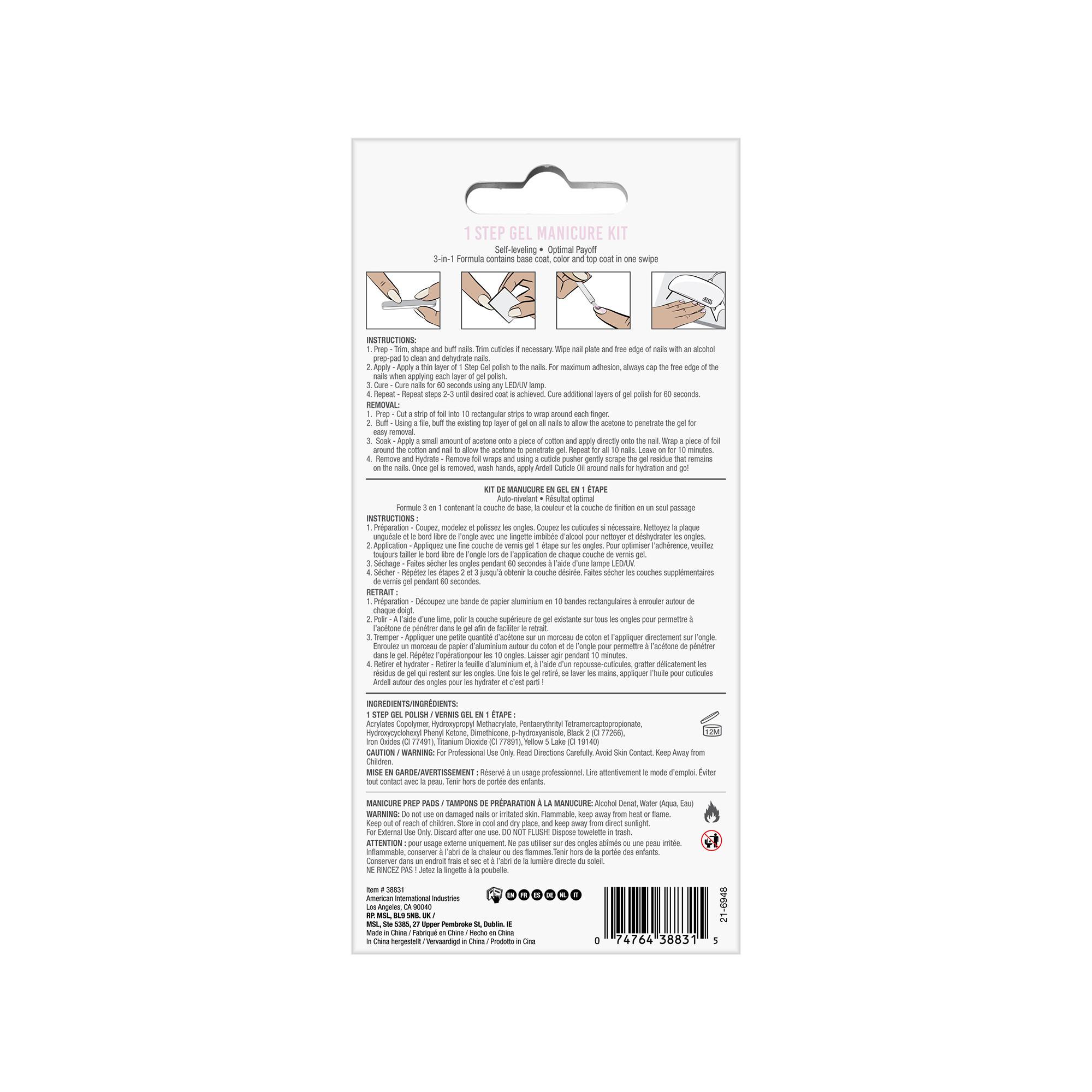 ARDELL  1 Step Gel Polish Starter Kit Flower Petal 