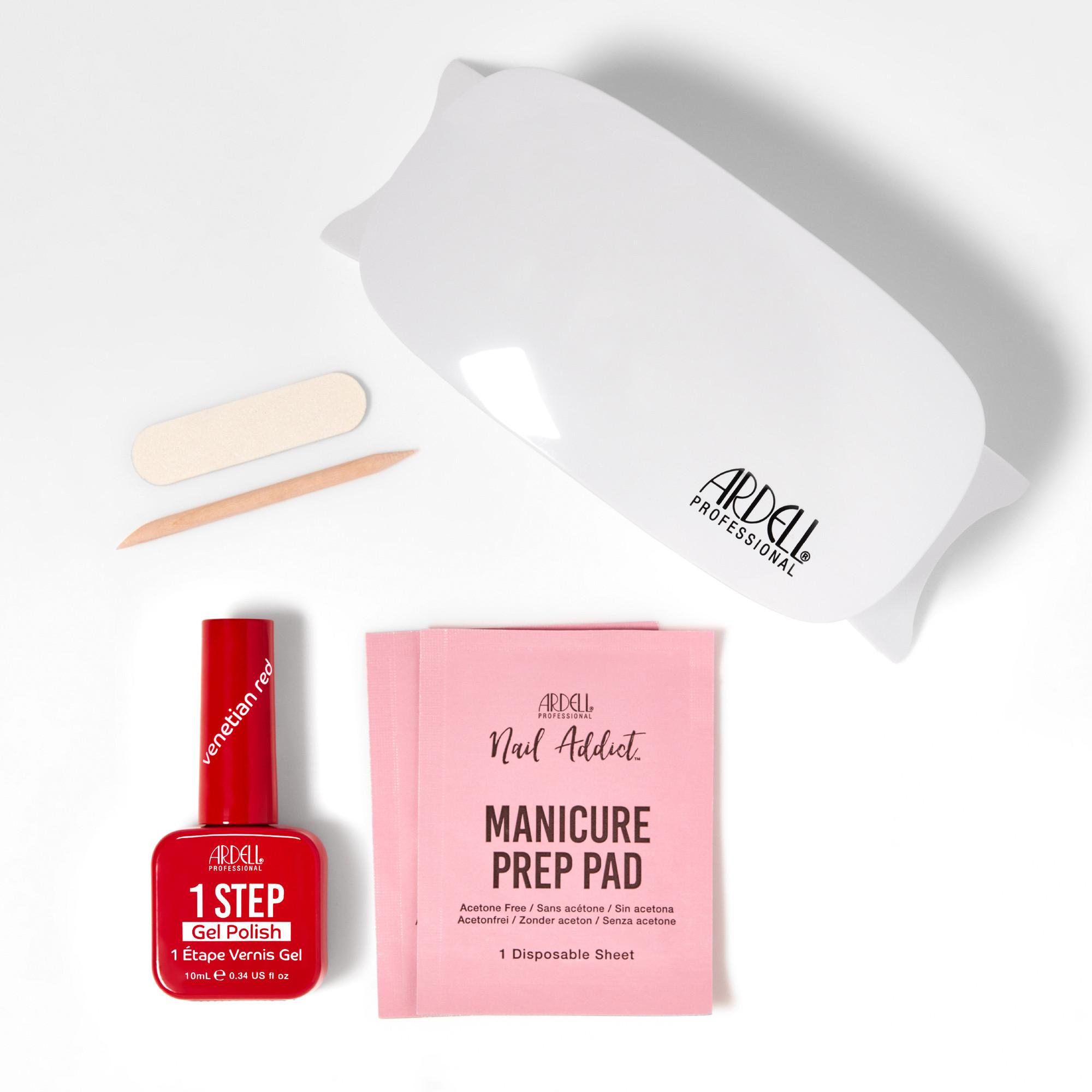 ARDELL  1 Step Gel Polish Starter Kit Venetian Red 