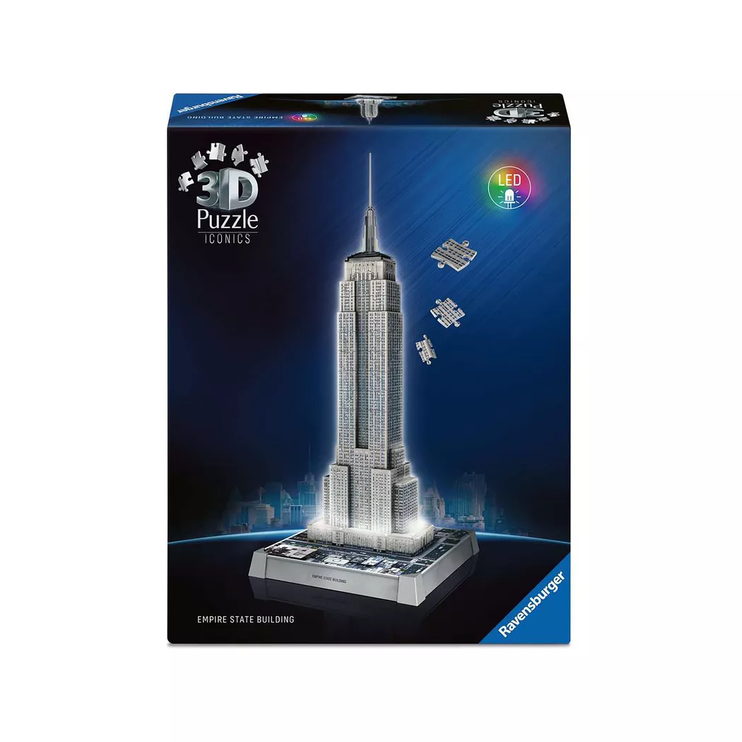 Ravensburger - 3D Iconics Empire State 216tlg, Multicolor