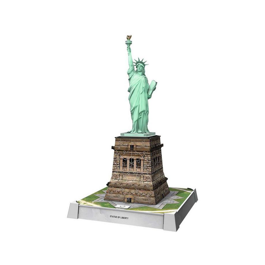 Ravensburger  3D Puzzle Iconics: Statue de la Liberté illuminée, 108 pièces 