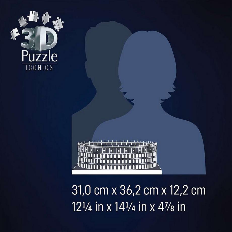Ravensburger  3D Puzzle Iconics: Colisée illuminé, 216 pièces 
