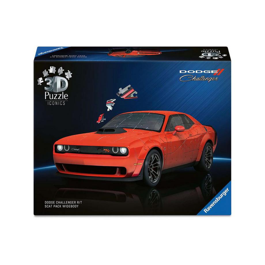 3D Puzzle Iconics: Dodge Chall. R/T Scat Pack Widebody, 108 Teile