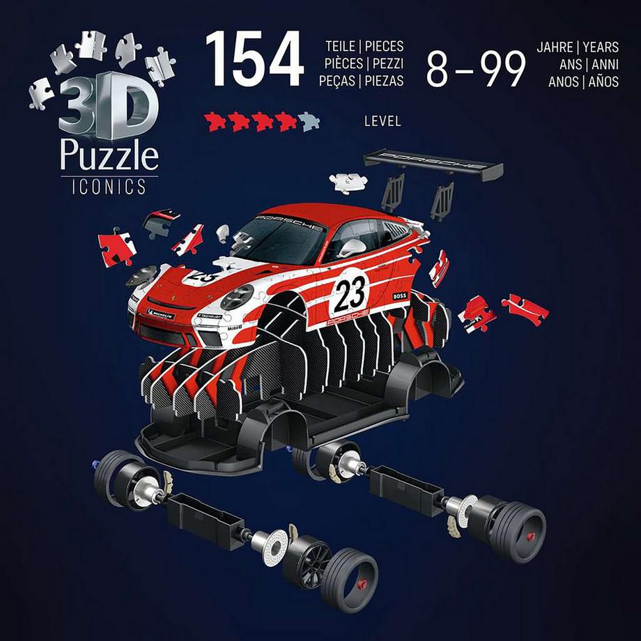 Ravensburger  3D Iconics Porsche 911 108tlg. 