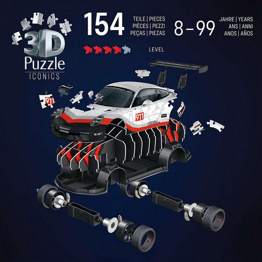 Ravensburger  3D Iconics Porsche 911 108tlg. 