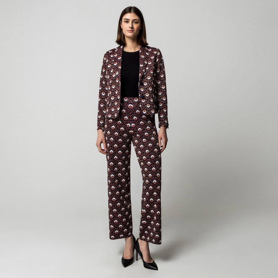 Manor Woman Gemusterte Weite Hose  