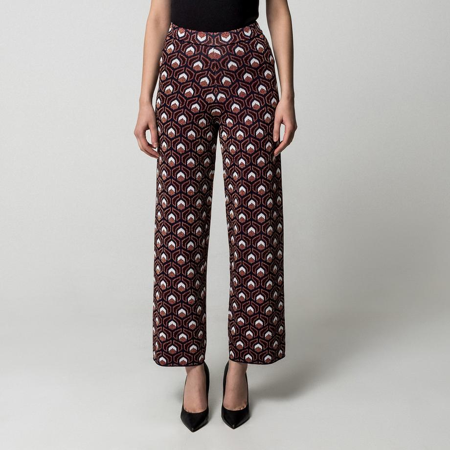 Manor Woman Gemusterte Weite Hose  