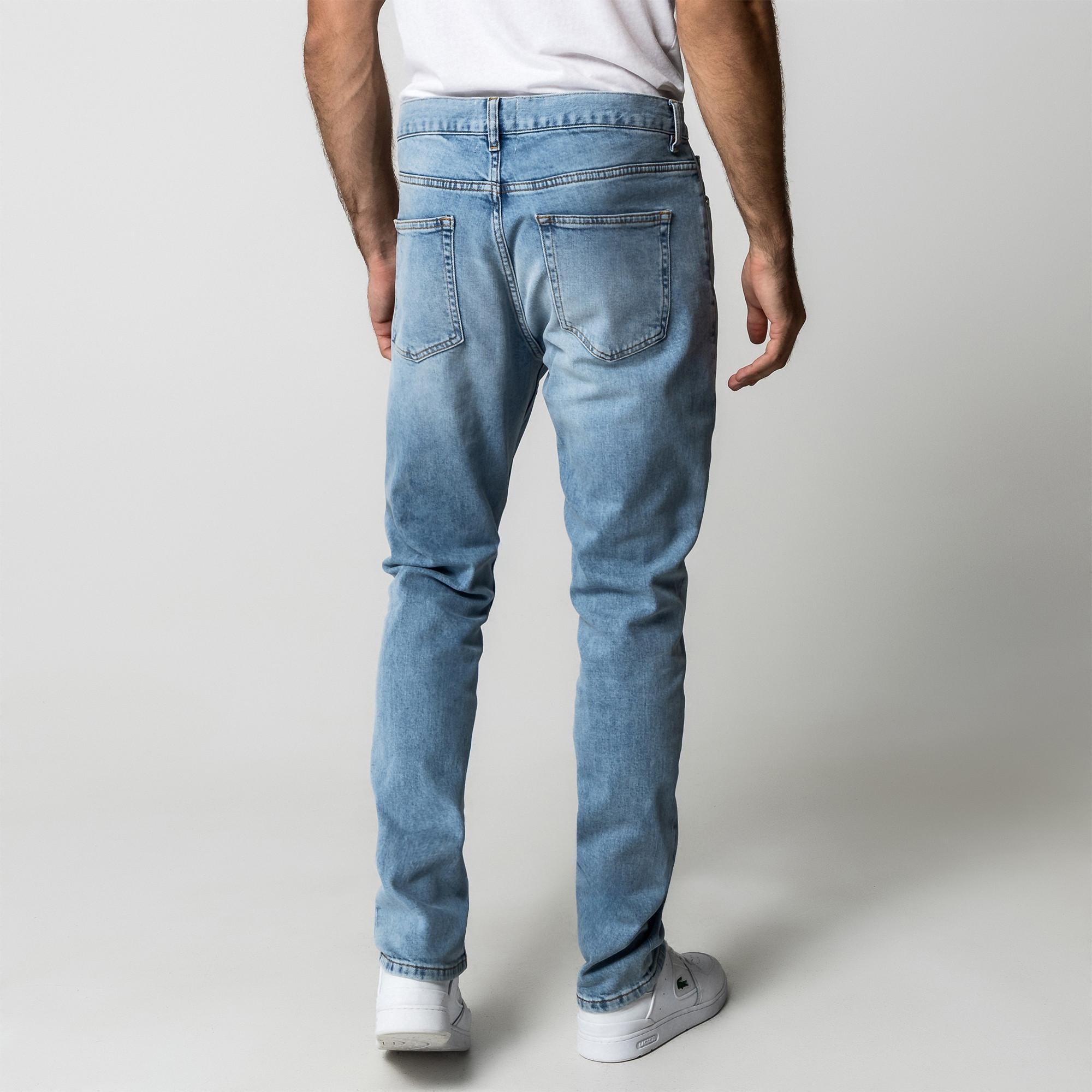 Manor Man Regular Fit Tapered Jeans Used Look  