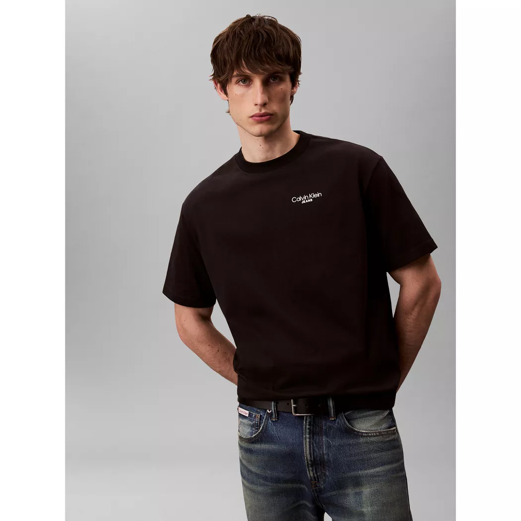 T-shirt Calvin Klein Jeans LOGO BACK PRINT T-SHIRT Noir EU S,EU M,EU L,EU XL hommes