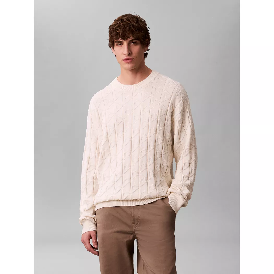 Calvin Klein Jeans - Pullover, für Herren, Creme, Größe S