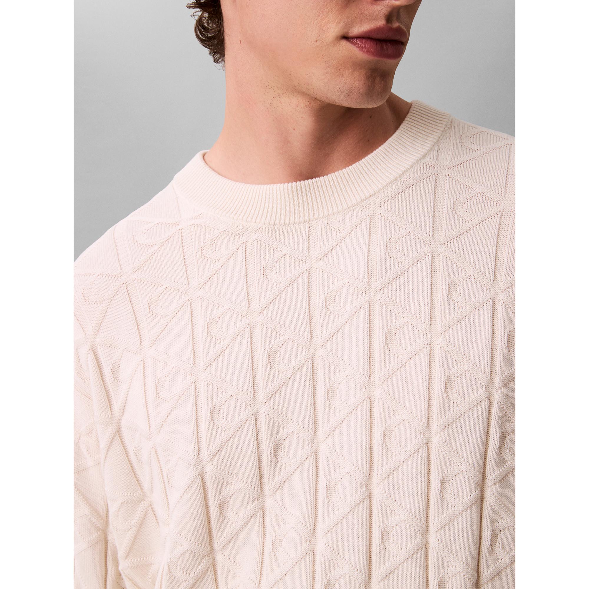 Calvin Klein Jeans Maglione in maglia testurizzata con stampa all-over  