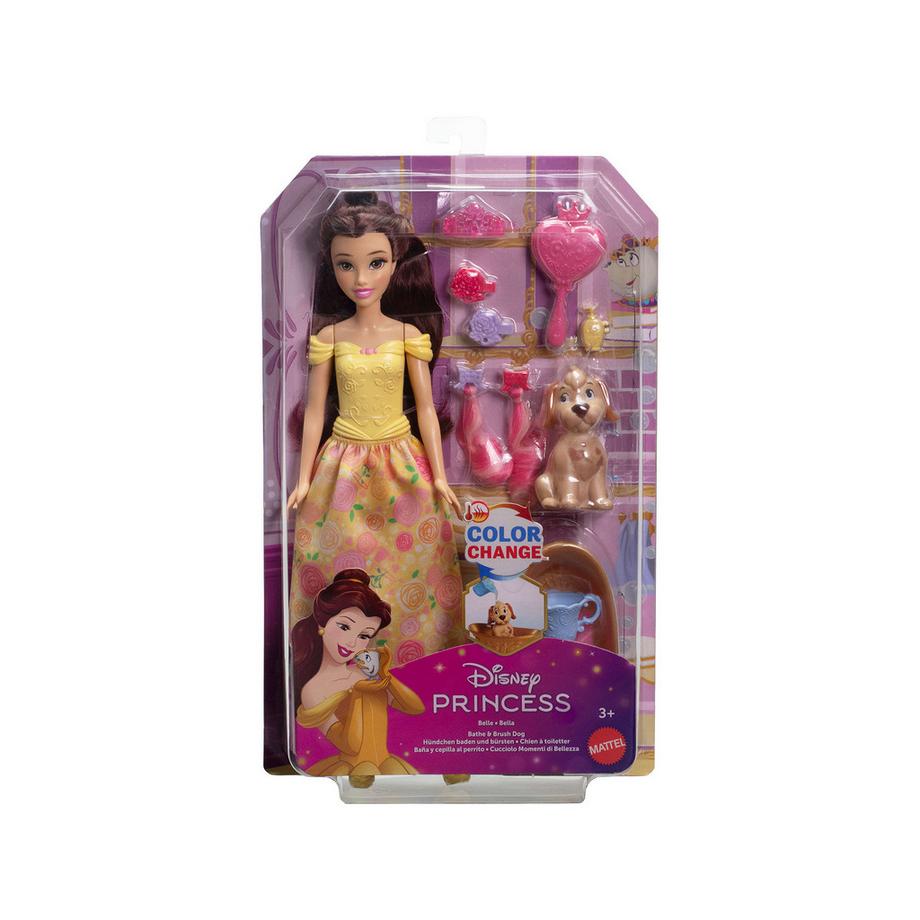 Mattel  Disney Prinzessin Belle & Hund 