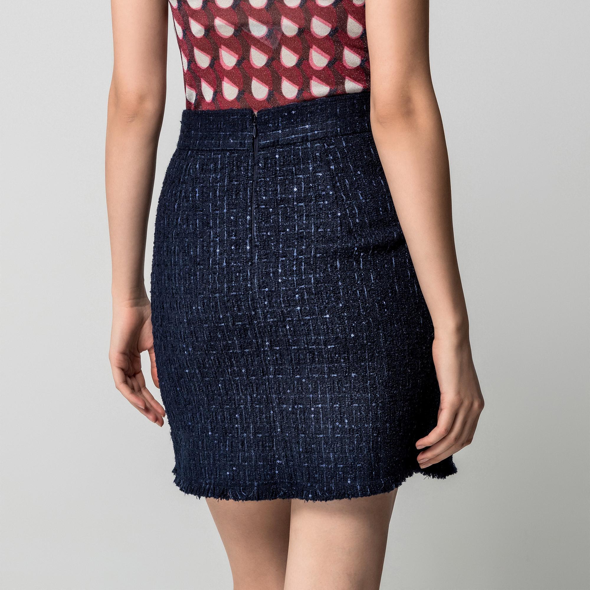 Manor Woman Tweed Minirock mit Zierknöpfen  