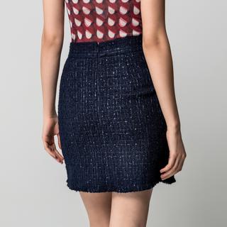 Manor Woman Tweed Minirock mit Zierknöpfen  