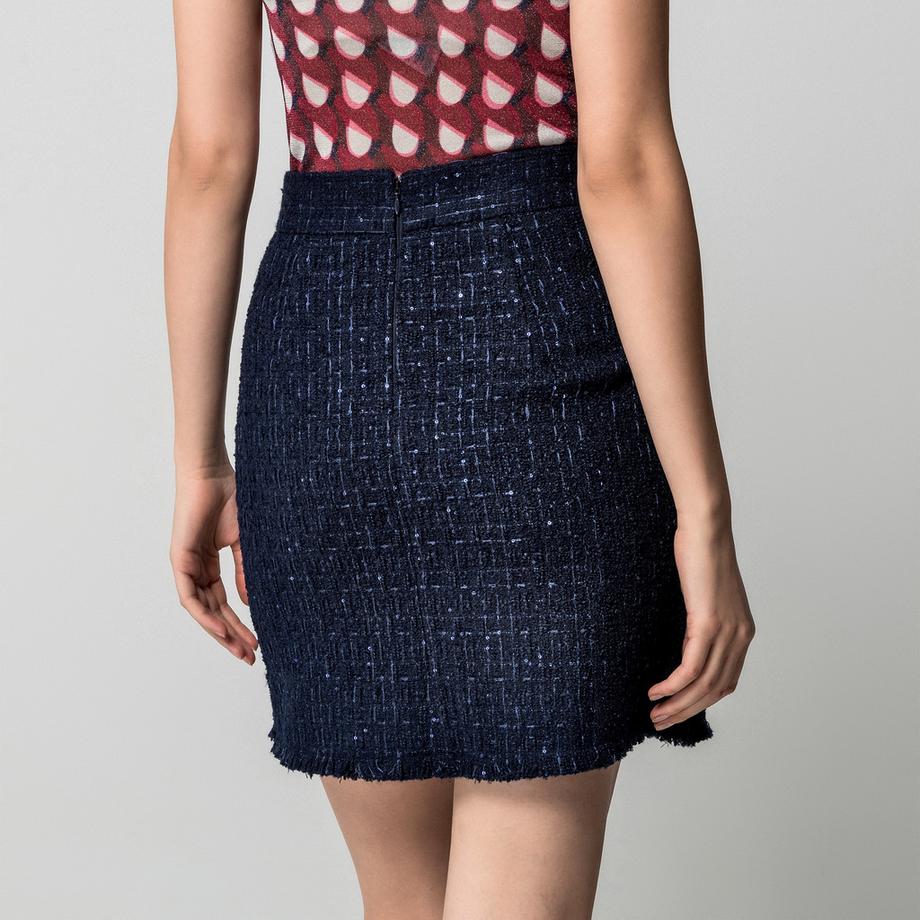 Manor Woman Tweed Minirock mit Zierknöpfen  