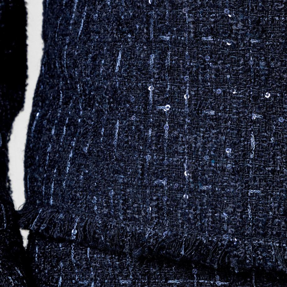 Manor Woman Tweed Blazer mit Pailletten  