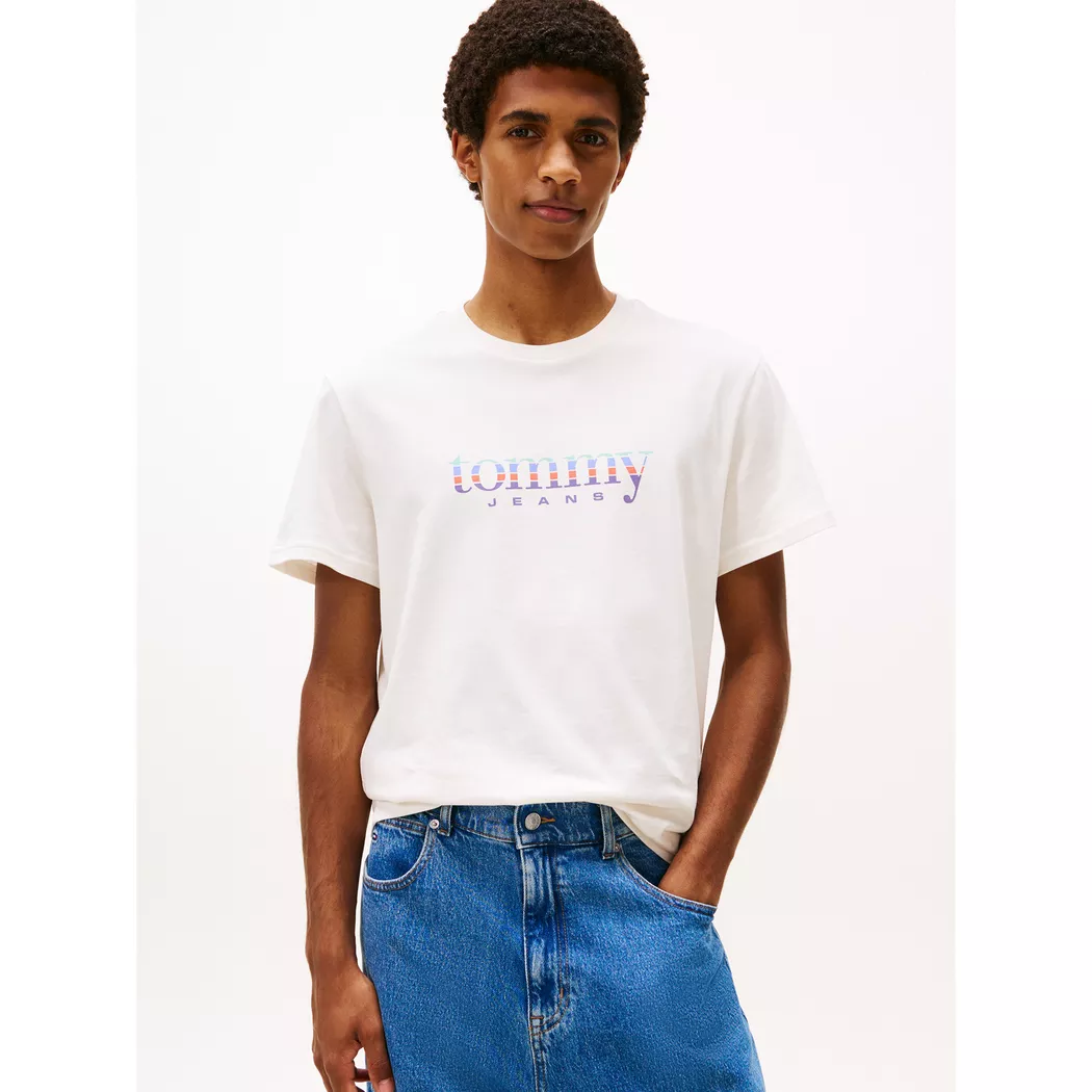 Tommy Jeans T-shirt à Manches Courtes Dm0dm20744 White M Homme 5