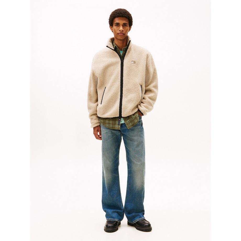 TOMMY JEANS Teddy Fleece Sweatjacke  
