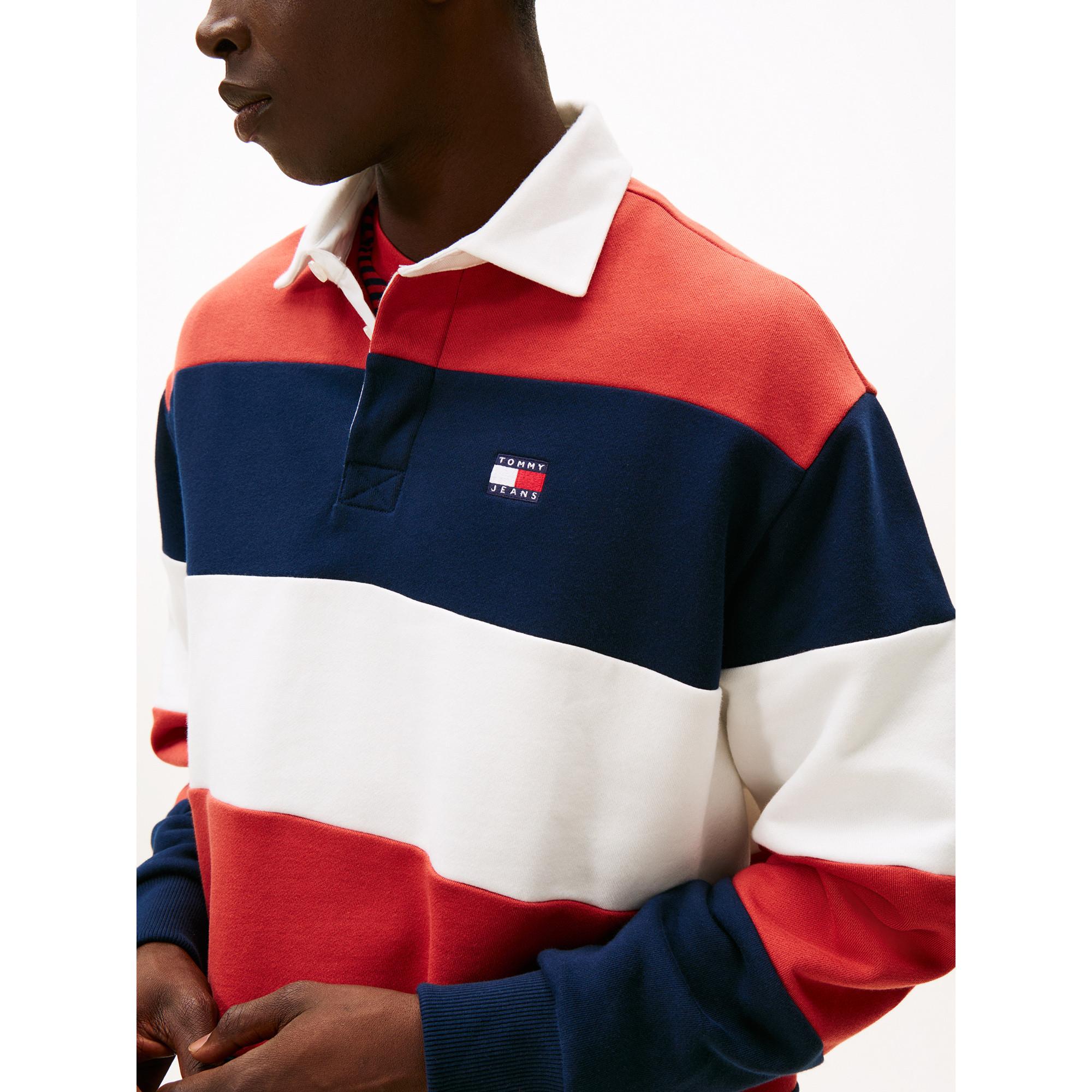 TOMMY JEANS Gestreiftes Rugby Sweatshirt  