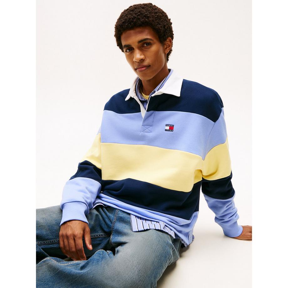 TOMMY JEANS Sweat-shirt Rugby Rayé  