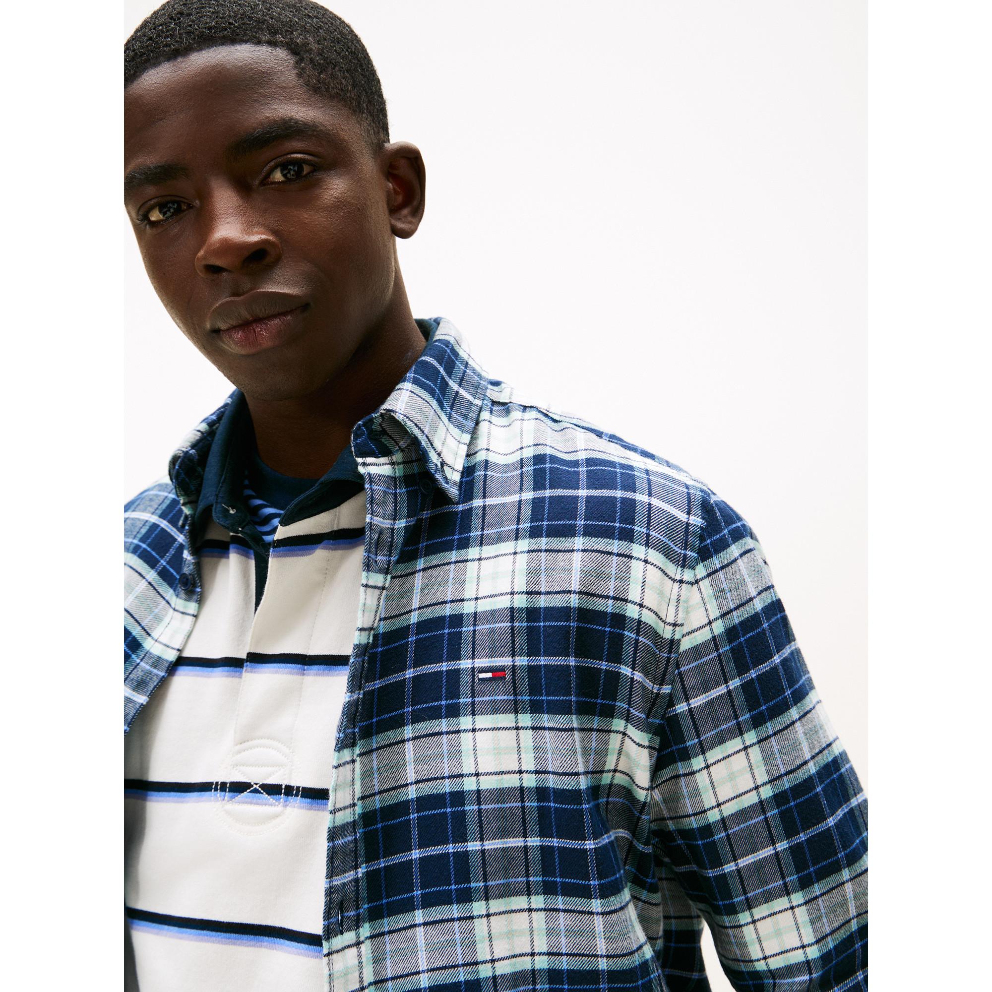 TOMMY JEANS Kariertes Langarmhemd  