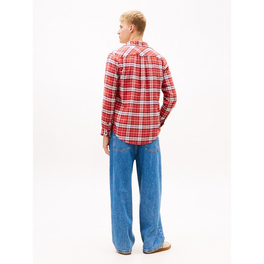 TOMMY JEANS Kariertes Langarmhemd  