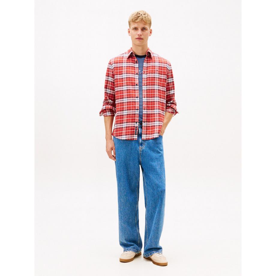 TOMMY JEANS Kariertes Langarmhemd  