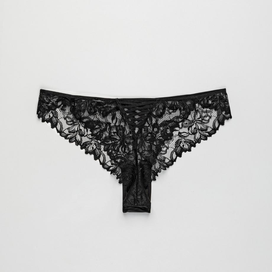 Manor Woman Slip Brasiliano in Pizzo  