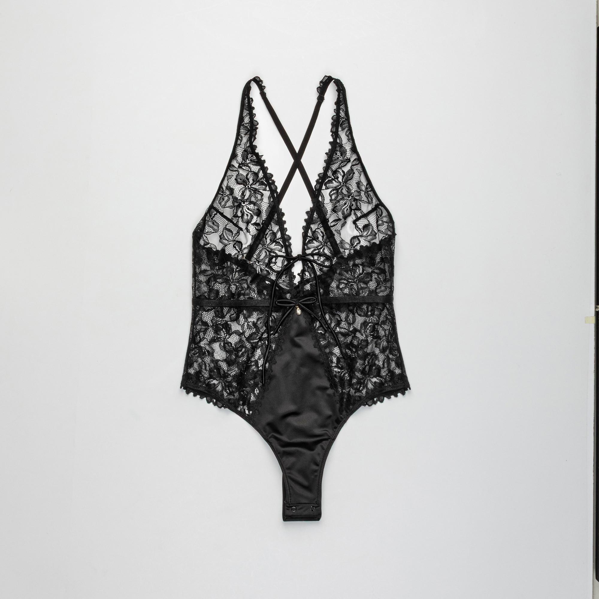 Manor Woman Body en dentelle à motif floral  