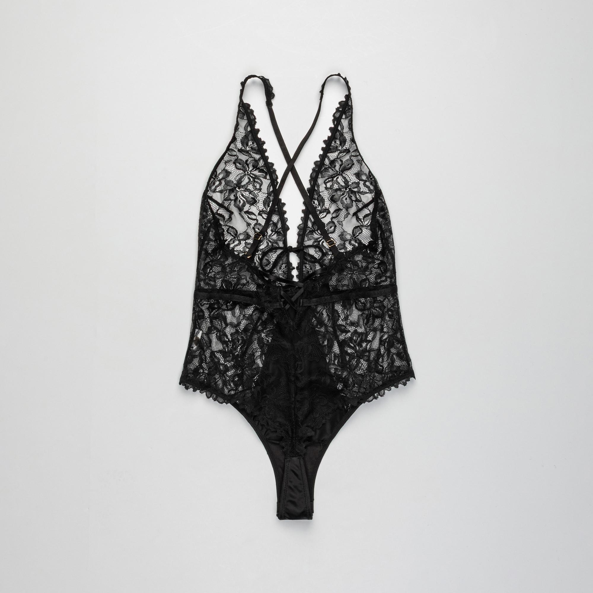 Manor Woman Body en dentelle à motif floral  