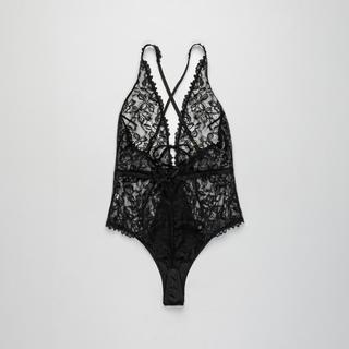 Manor Woman Body en dentelle à motif floral  