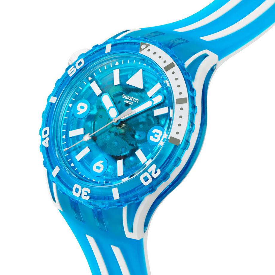swatch Scubaqua Standard BLUE FIRE Analoguhr 