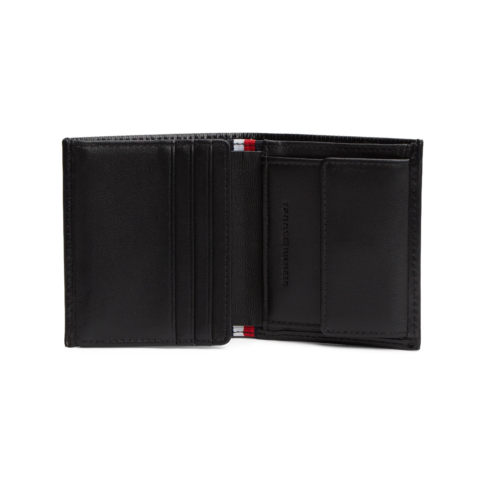 TOMMY HILFIGER TH Flag Portafoglio Trifold a Coste  