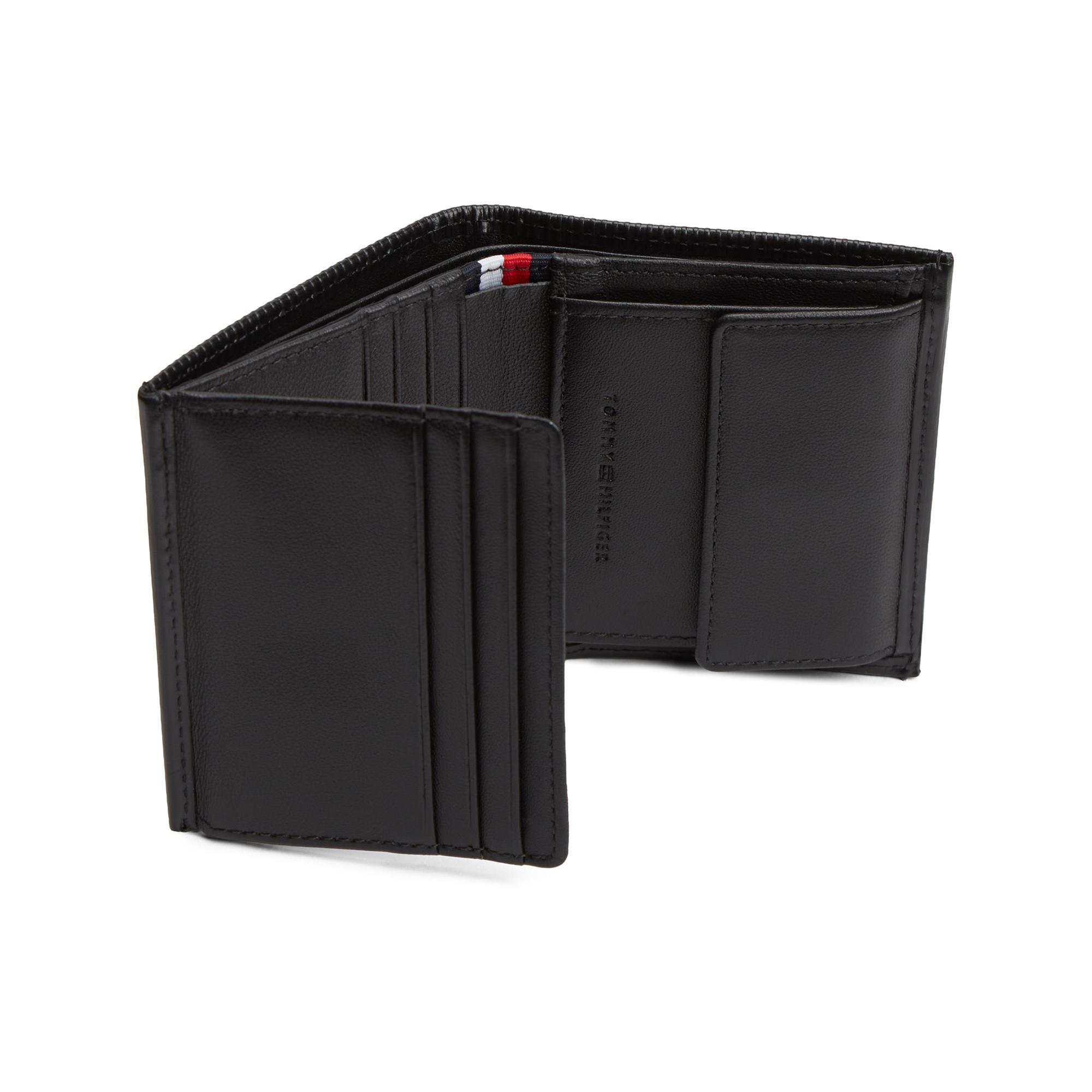 TOMMY HILFIGER TH Flag Portafoglio Trifold a Coste  