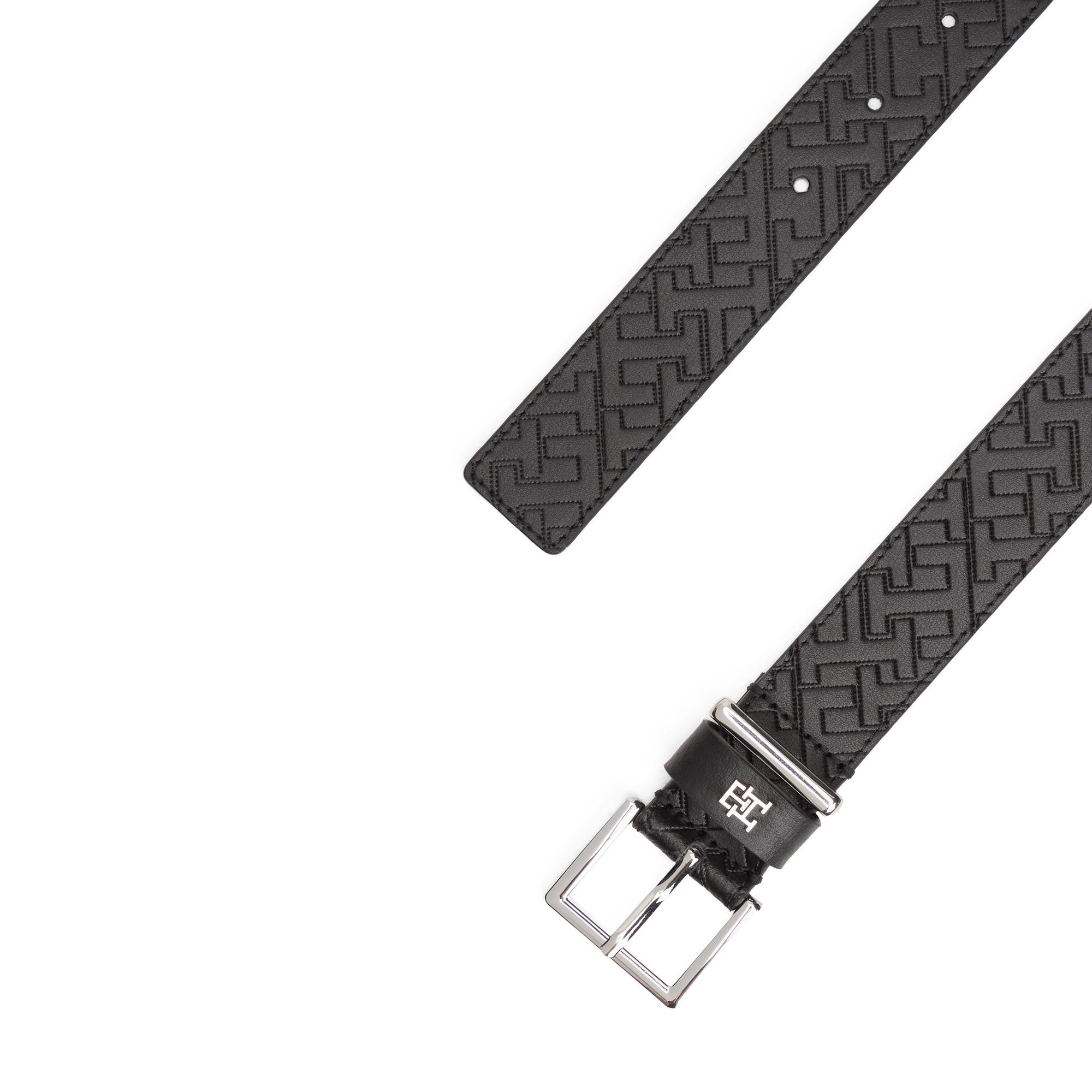 TOMMY HILFIGER TH Square 3.0 Mono SV Ledergürtel  