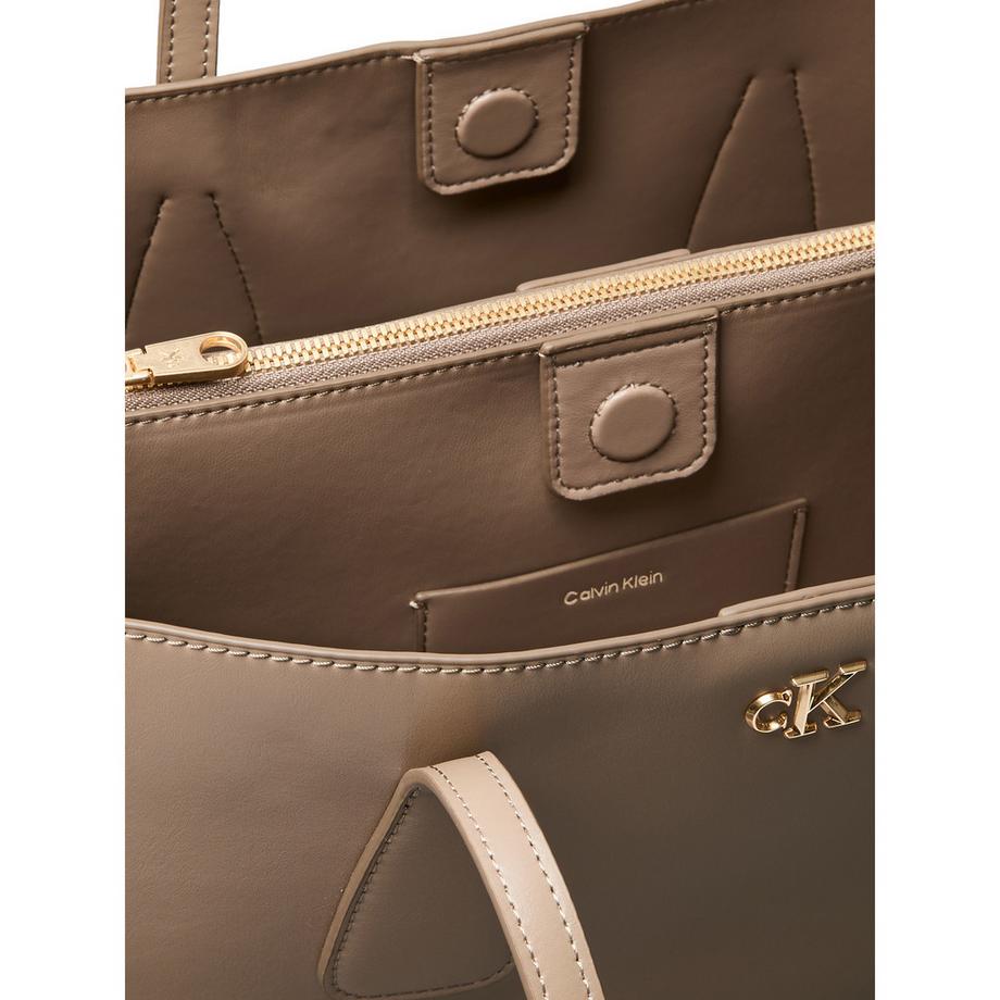 Calvin Klein Hardware Monogram Tote Bag  