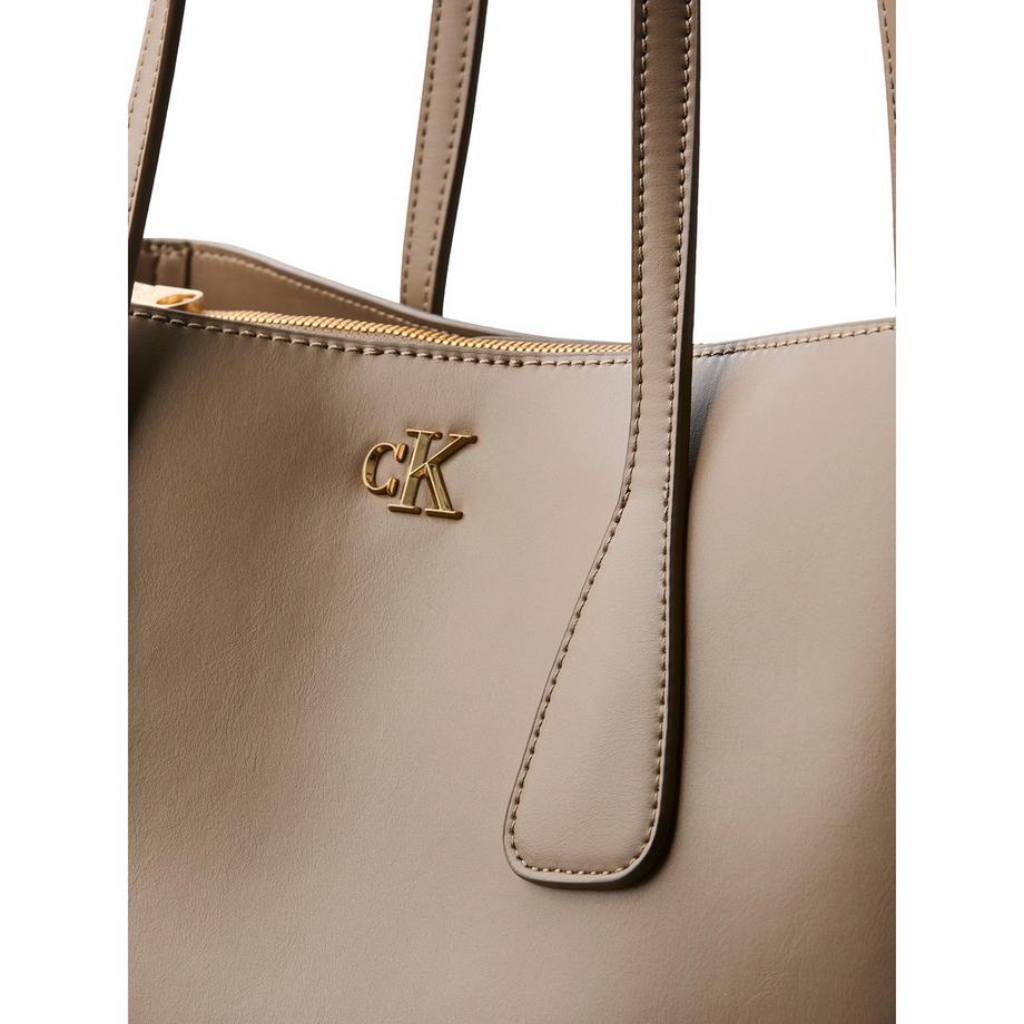 Calvin Klein Hardware Monogram Tote Bag  
