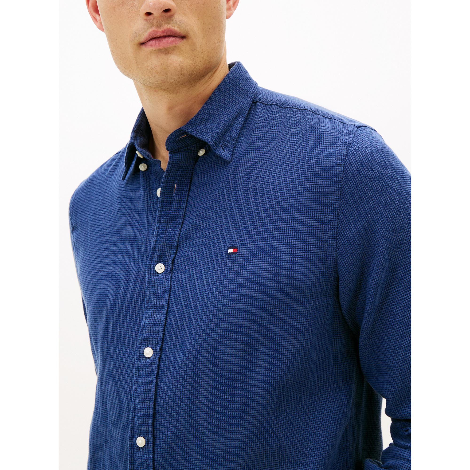 TOMMY HILFIGER Camicia Regular Fit Maniche Lunghe Colletto Button Down  